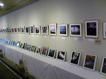 コミュニティ嵯峨野での再展示会の模様